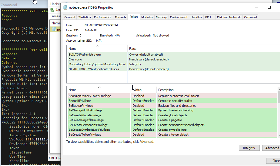 notepad process from process hacker