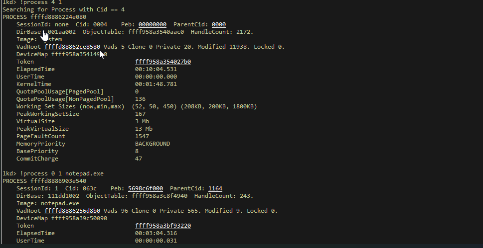 before overwriting the notepad token